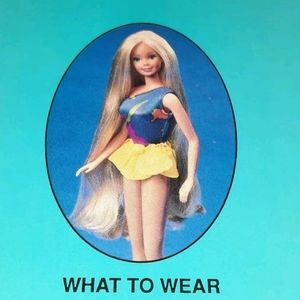 Vintage Barbie Card 1989 Barbie Just Us Girls Game Replacement Piece